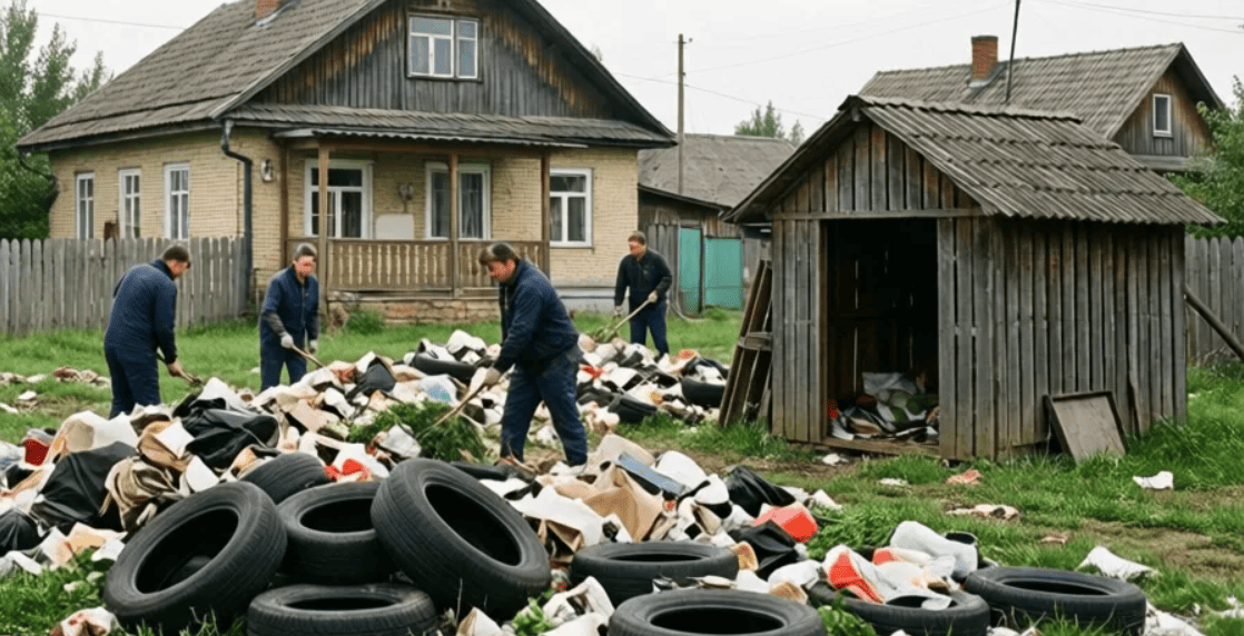 Зачистка территории от мусора в Минске и Минской области