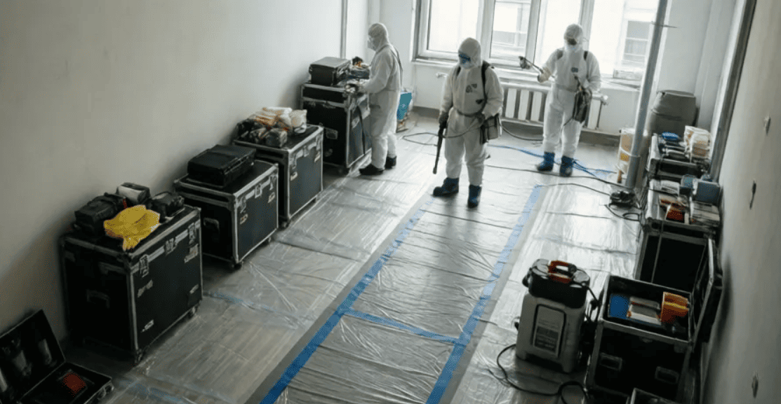 Уборка после смерти человека в Витебске